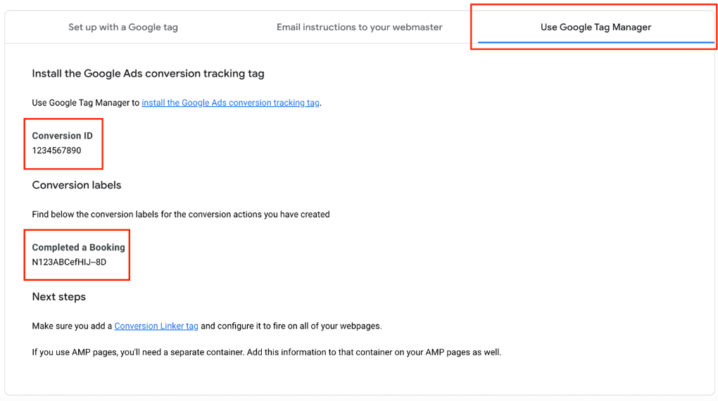 A screenshot of a webmaster tag

Description automatically generated